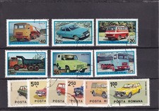 SA13f Romania 1983 & 1975 Cars used stamps