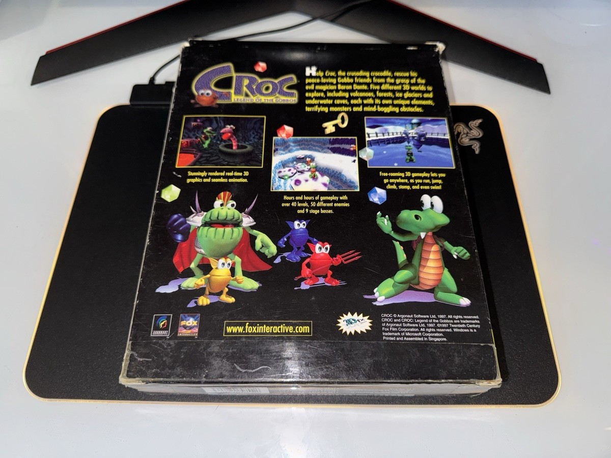 Croc: Legend of the Gobbos - BIG BOX PC Computer Game (1997