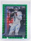 CAM WARD 2025 TOPPS CHROME ROOKIES AUTO VARIATION GREEN GEO REFRACTOR /99 Q3855