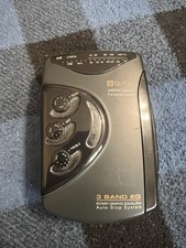 Gran Prix Personal AM/FM Black Cassette Playe...