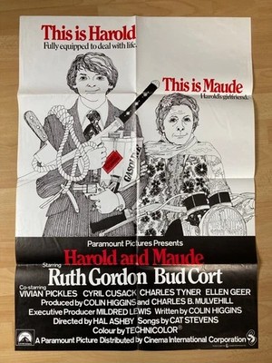 Harold and Maude-Ruth Gordon Orginal A1 Kinoplakat EA CIC