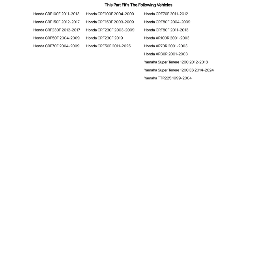 Fastway Air Ext Motorcycle Foot Pegs Kit Orange For HONDA CRF70F 2004-09,2011-12 - Изображение 2 из 2