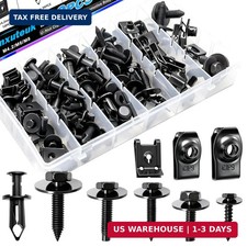 Mxuteuk 100pcs U-nut Clips Hex Head Automotive Body Fender Bolts Kitm4.2m61