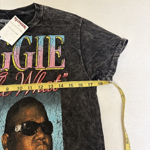 Notorious BIG Biggie Smalls Rap Hip Hop Distressed Black T-Shirt Sz Small #1067 - Picture 6 of 8