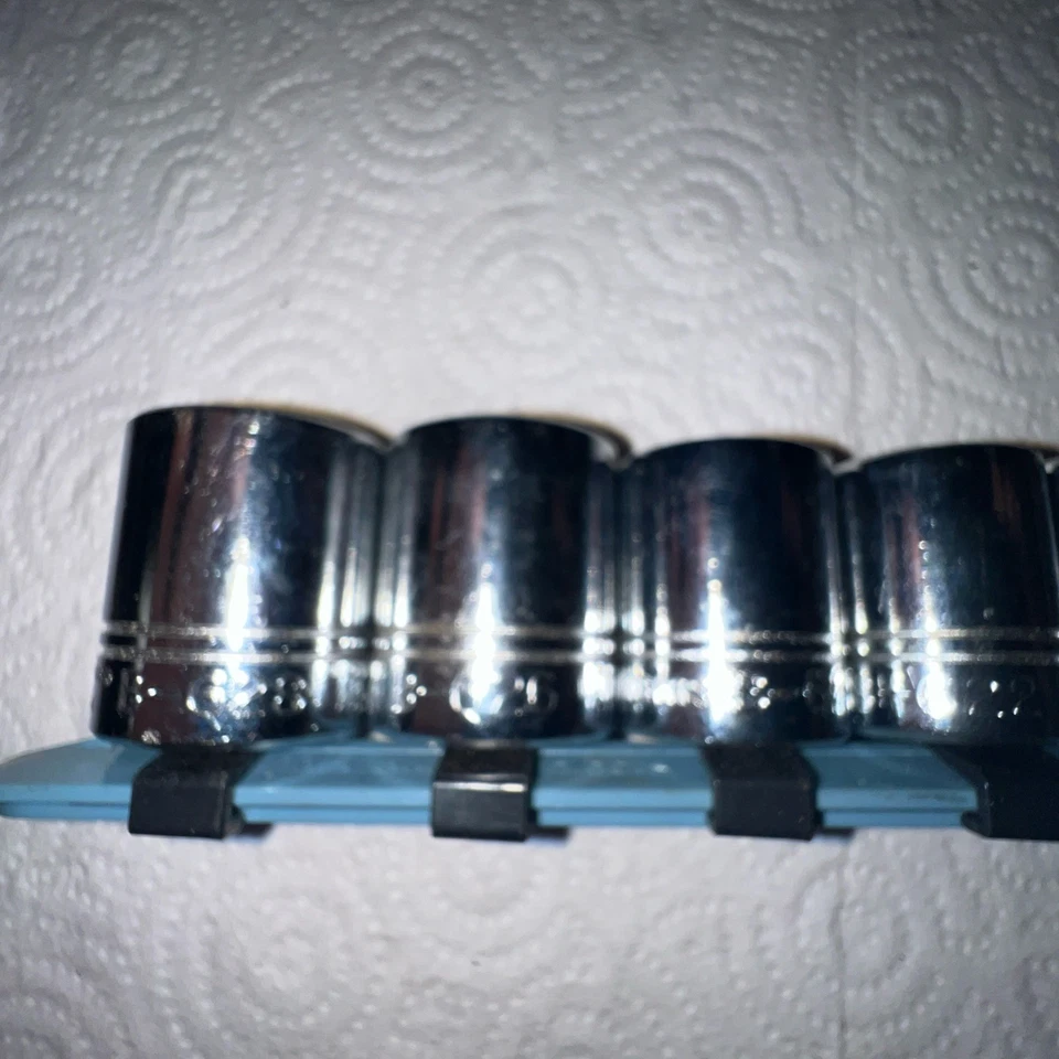 NOS Vintage Williams 3/8" DR , 6PT , SAE Shallow Sockets Lot of 10 USA - Image 2 of 4