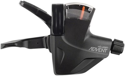 microSHIFT ADVENT Quick Trigger Pro Right Shifter - 1x9 Speed, Gear Indicator, B