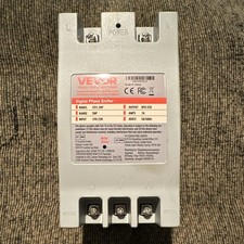 VEVOR Digital Static Phase Converter 1 to 3 Phase 220V 2HP 50/60Hz Wall