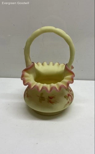 Vintage milk glass vase