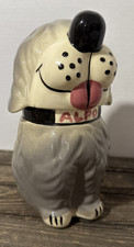 McCROY POTTERY USA ALPO DOG BISCUIT TREAT VTG. COOKIE JAR DAN THE DOG LIVA-SNAPS