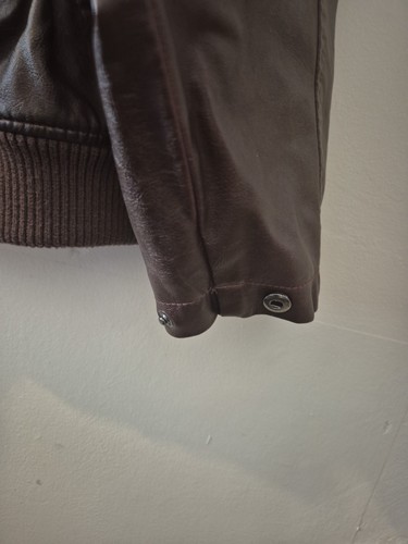 BDG Urban Outfitters Fran Faux Leather Bomber Jacket, Brown, Large Bnwt - Picture 4 of 8