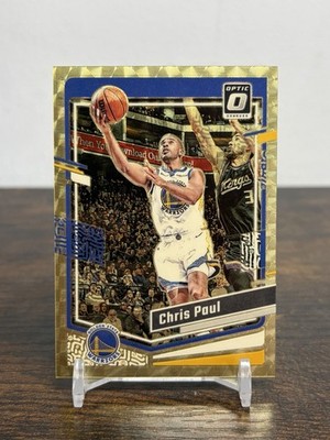 2023-24 Panini Optic Chris Paul Gold Vinyl 1/1 ONE OF ONE Warriors