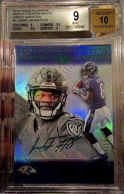 2018 Panini Illusions - Rookie Endorsements Lamar Jackson #3 4 /10