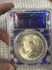 1922 Peace Dollar PCGS MS62 Silver $1 Traderbea Slab Uncirculated Lustrous