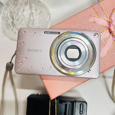 SONY Cyber Shot DSC-W350D 14.1MP Digital Camera Rhinestone Jewel Pink