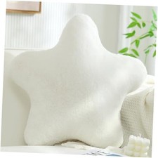 Star Pillows Star Shaped Pillow, Decorative Throw Pillow 18x18 Inches White