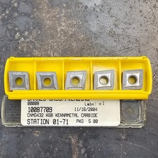 Qty 5 Kennametal CNMG 432 120408 CNMG432 CNMG120408 1160019 K68 Carbide Inserts