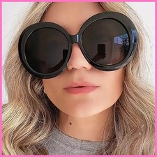Unisex Big Round Sunglasses Women New Fashion Retro Oversized Sun Glasses...
