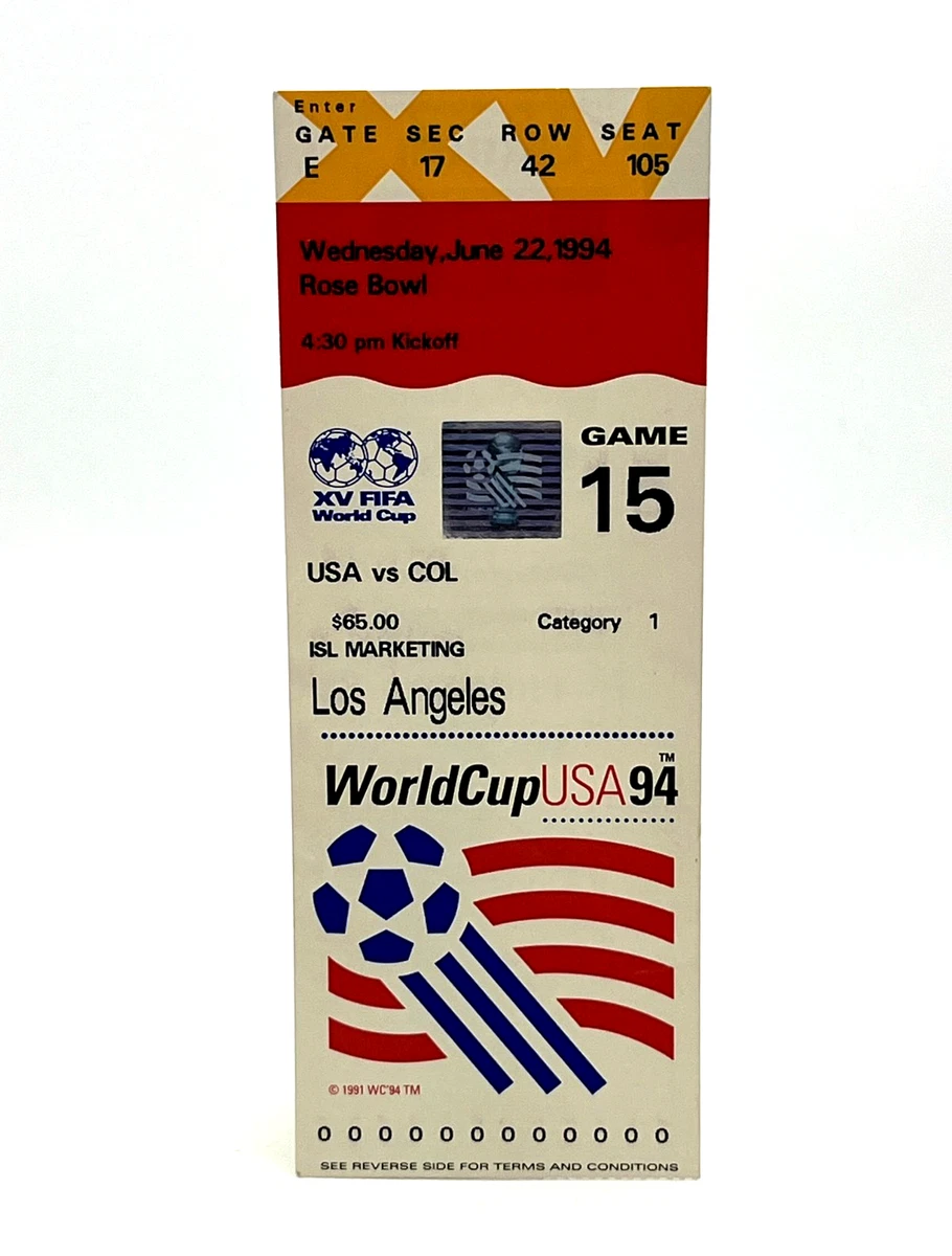World Cup Ticket In Vintage Sports Ticket Stubs for sale | eBay