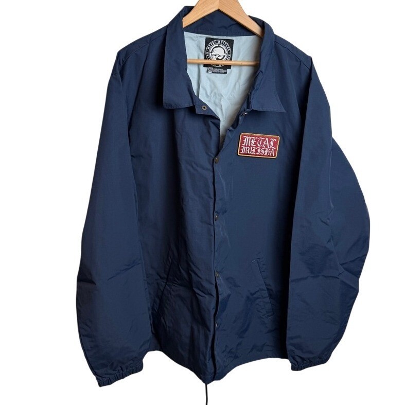 Metal Mulisha Mens Coach Jacket XXL Navy Blue Windbreaker Skater