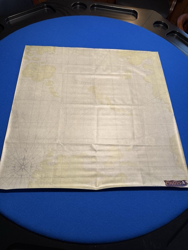 Pirates of the Cursed Seas 25 x 25" Vinyl Game Play Mat Wizkids Spanish Main NEW