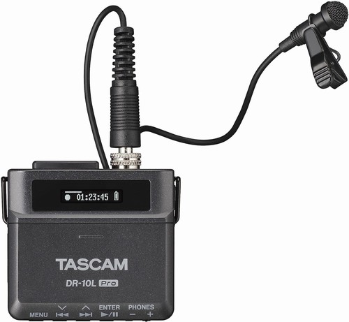 Tascam DR-10L Pro 32-BIT Float Audio Field Recorder w/ Lavalier Mic Brand