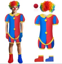 Five Piece Clown Costume for Boys And Girls Cosplay Dressup