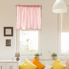 1 Panel Cabinet Curtain, Light Pink, 27.5" W x 51" l