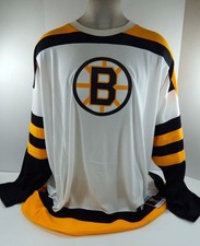 Men Boston Bruins Willie O'Ree #18 White Jersey Blue Line Mitchell Nes NWT 5XL 2