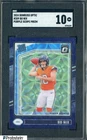 2024 Donruss Optic Purple Scope Prizm #209 Bo Nix Broncos RC Rated SGC 10