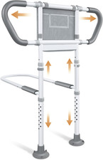 Bed Rails for Elderly Adults Safety: Adjustable Bedside Assist Rails with Storag