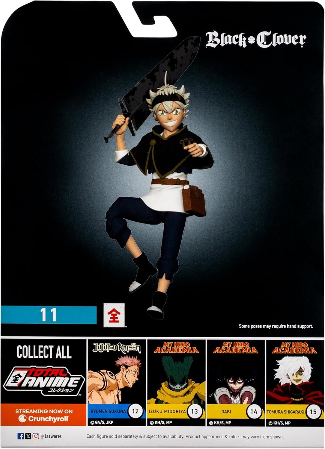 Black Clover Asta 6.5-Inch Action Figure with Swappable Parts