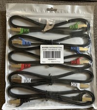 BUSOHE Cat8 Ethernet Cable 3FT 5 Pack Multi Color, Cat-8 -3 Feet