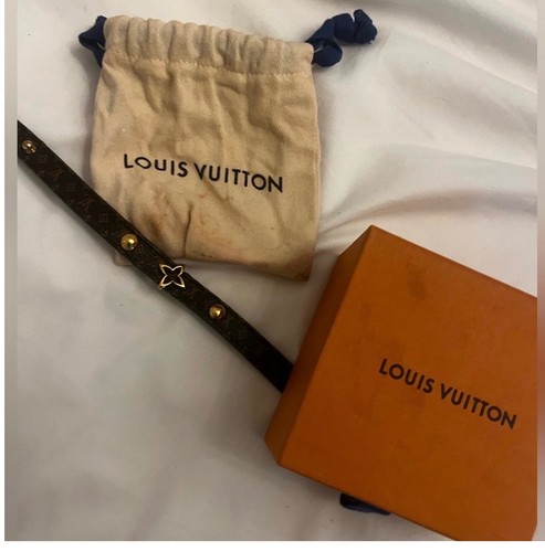 Louis Vuitton Bracelet Authentic LV Blooming BL LM6534 Monogram Brown From Japan