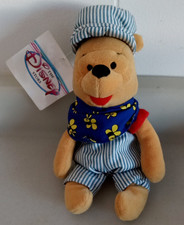 Choo Choo Train Winnie the Pooh Disney Store Plush Stuffed Animal Mini Bean Bag