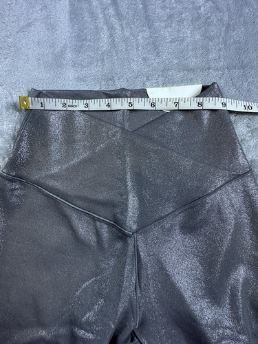 Offline by Aerie Silver Legging SIZE SMALL High-Rise Real Me 7/8 Legging Shimmer - Picture 4 of 16