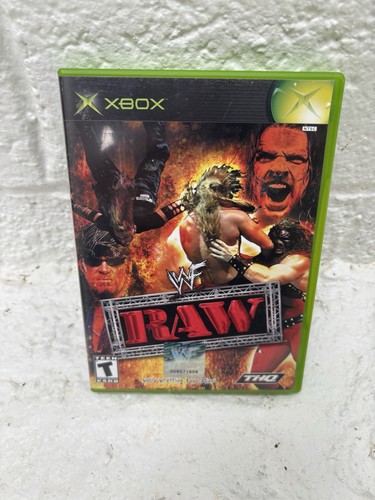 WWF Raw (Microsoft Xbox, 2002) Wrestling CIB komplett mit Handbuch