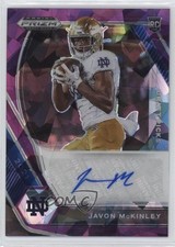 2021 Panini Prizm Draft Picks Purple Ice 96/99 Javon McKinley #DPA-JAV Auto 2r7