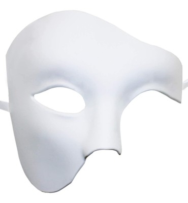 Mens Halloween Masquerade Phantom of The Opera Half