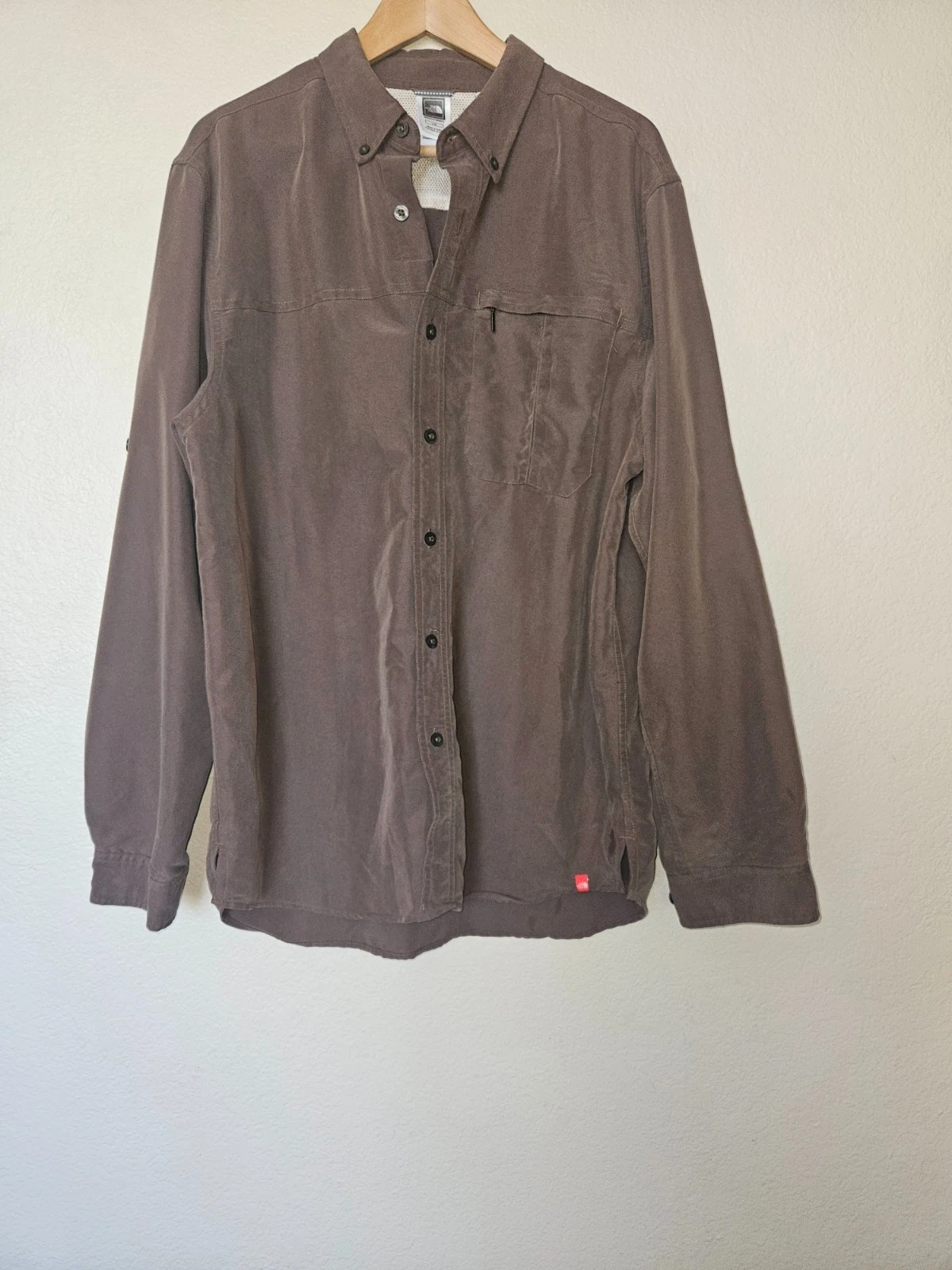 Men's The North Face Syncline Button Down Shirt Size Large Brown Hiking UPF
Opens in a new window or
