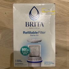 Brita Refillable Filter Starter Kit w/ Reusable Filter Shell 3 Filter Refills