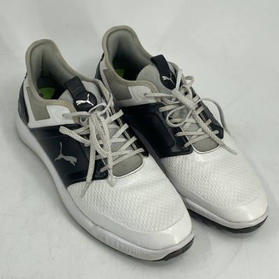 Puma Ignite Elevate 376077-06 Puma White Black Men Spikeless Golf Shoes 12.5