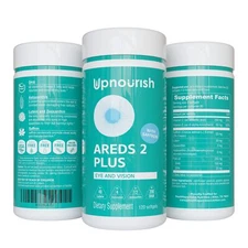 AREDS 2+ Eye Vitamins - Lutein, DHA, 120 Softgels for Macular Health
