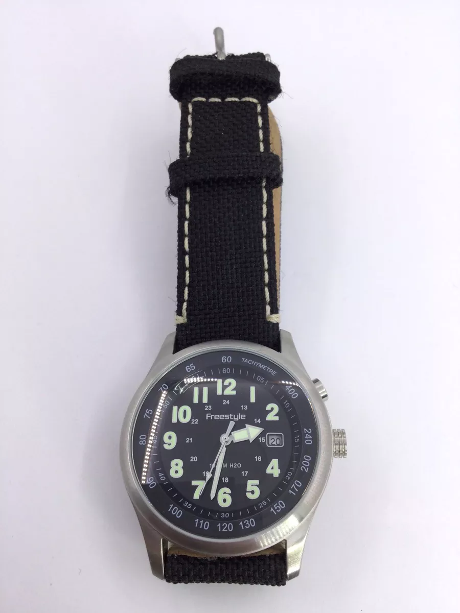FREESTYLE MANS WRIST WATCH FIELDMASTER MD 75601 NIGHT GLOW W475