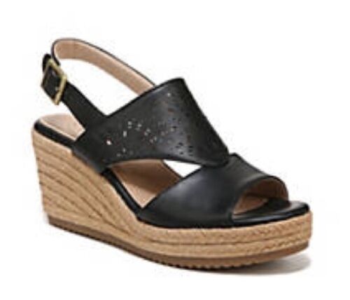 SOUL Naturalizer Women's Ocean Faux Leather Heels Wedge Sandals Shoes Size 7