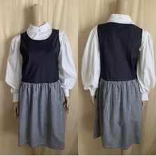 Last Call Marc By Marc Jacobs Plaid & Black Sleeveless Cotton Blend Liner Dress