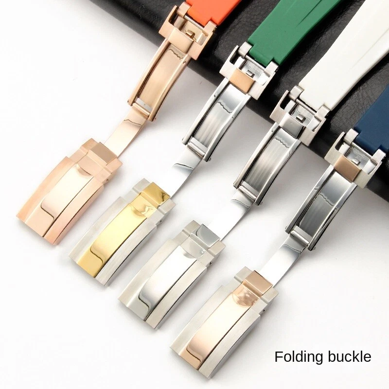 Correa de reloj de silicona para hombre de goma impermeable 20 21 mm para Rolex con herramientas Foto 3 de 4