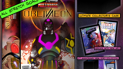 Sentinels of the Multiverse - OblivAeon OBLIVAEON vs HEROES Pledge Kickstarter