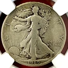 NGC VG-10!  1919-S WALKING LIBERTY HALF