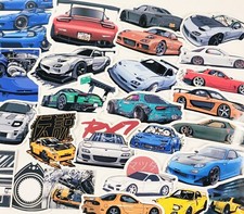 26pc Japanese Drift Legend Mazda Rx7 Fd Vinyl Stickers Jdm Sport Car Legend