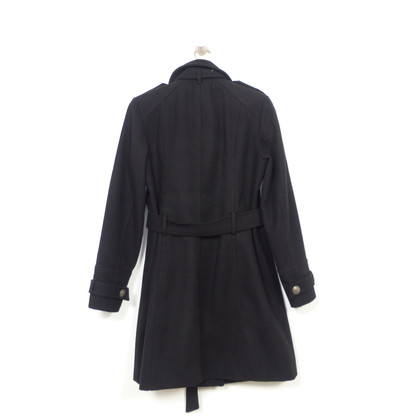 ALTRA Cappotto di lana Street One cappotto lana lana inverno cintura nero taglia 36 S